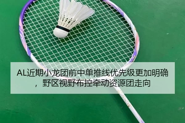 AL近期小龙团前中单推线优先级更加明确，野区视野布控牵动资源团走向